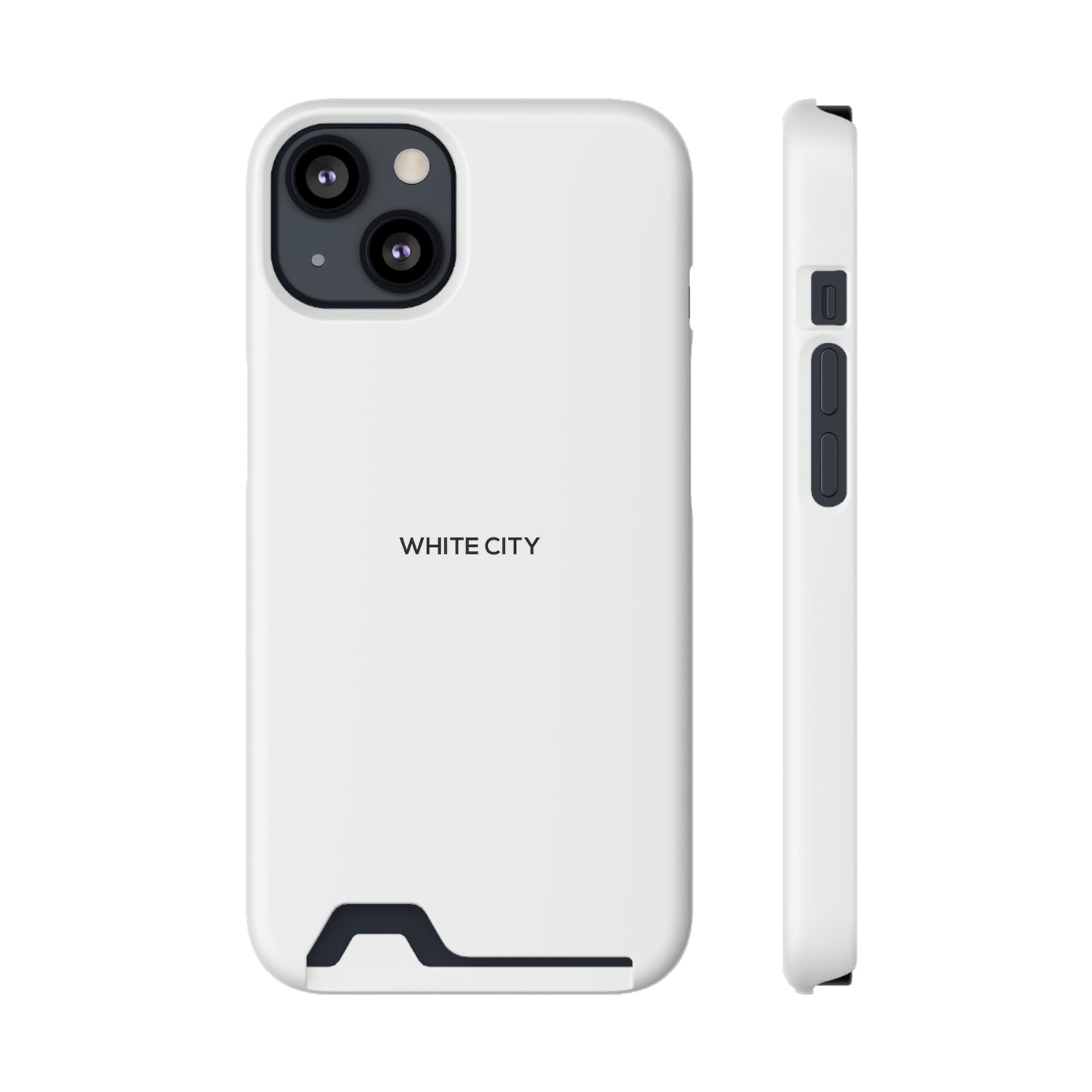 iPhone 13 White Case - With Card Holder