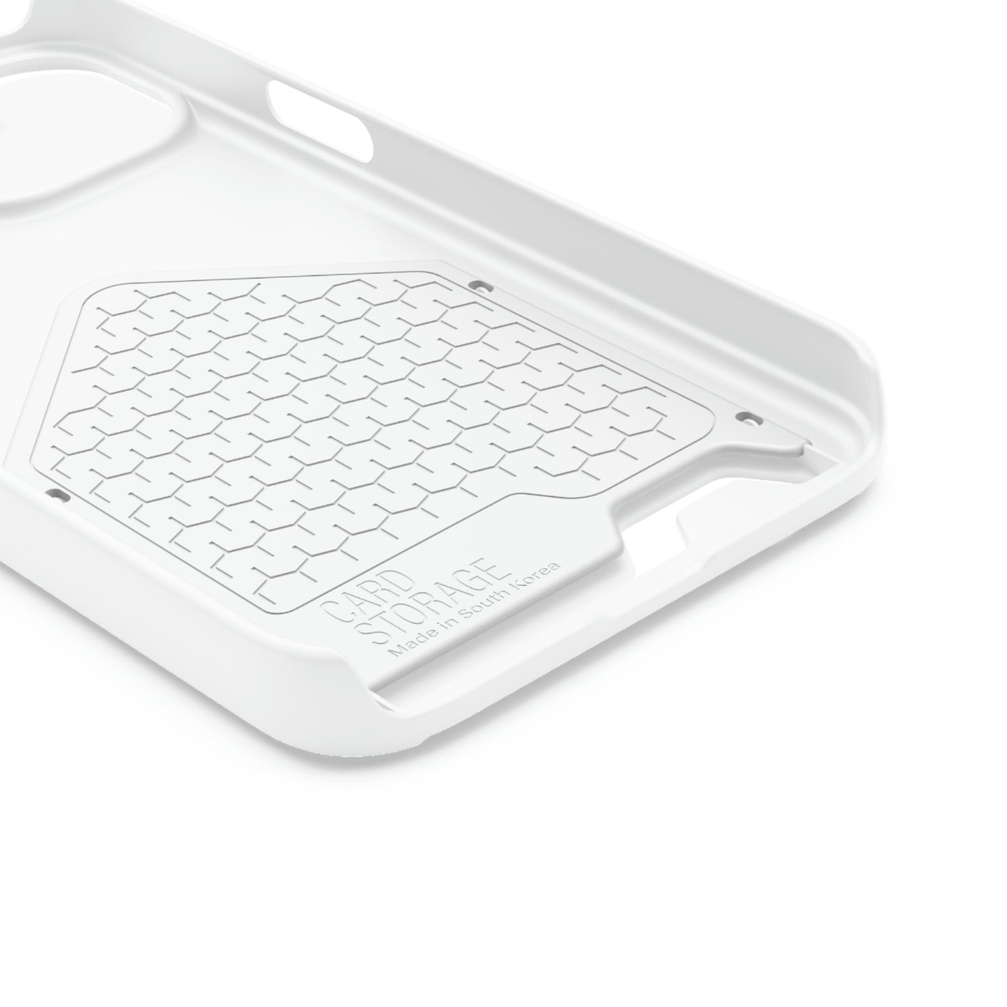 iPhone 13 White Case - With Card Holder