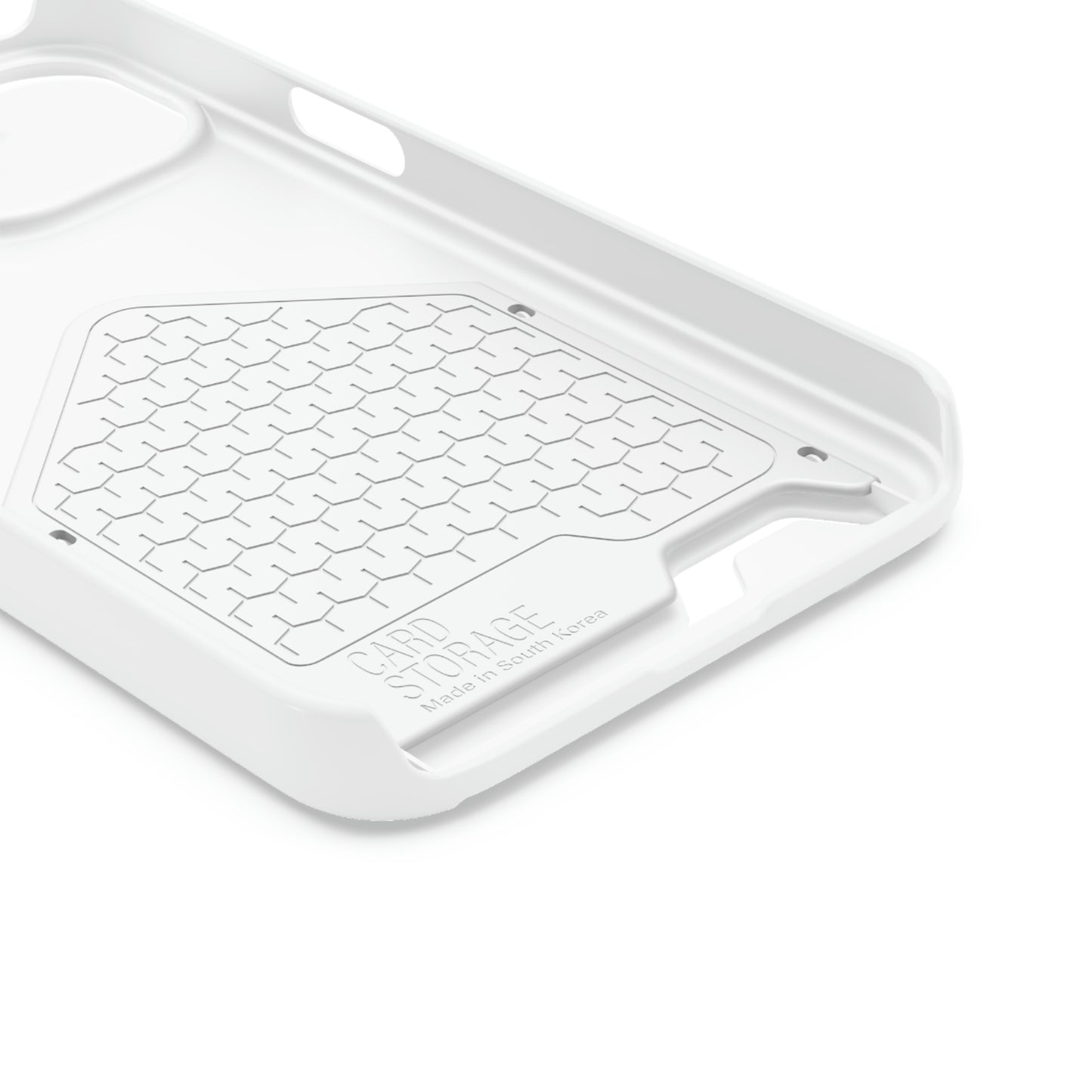 iPhone 13 White Case - With Card Holder