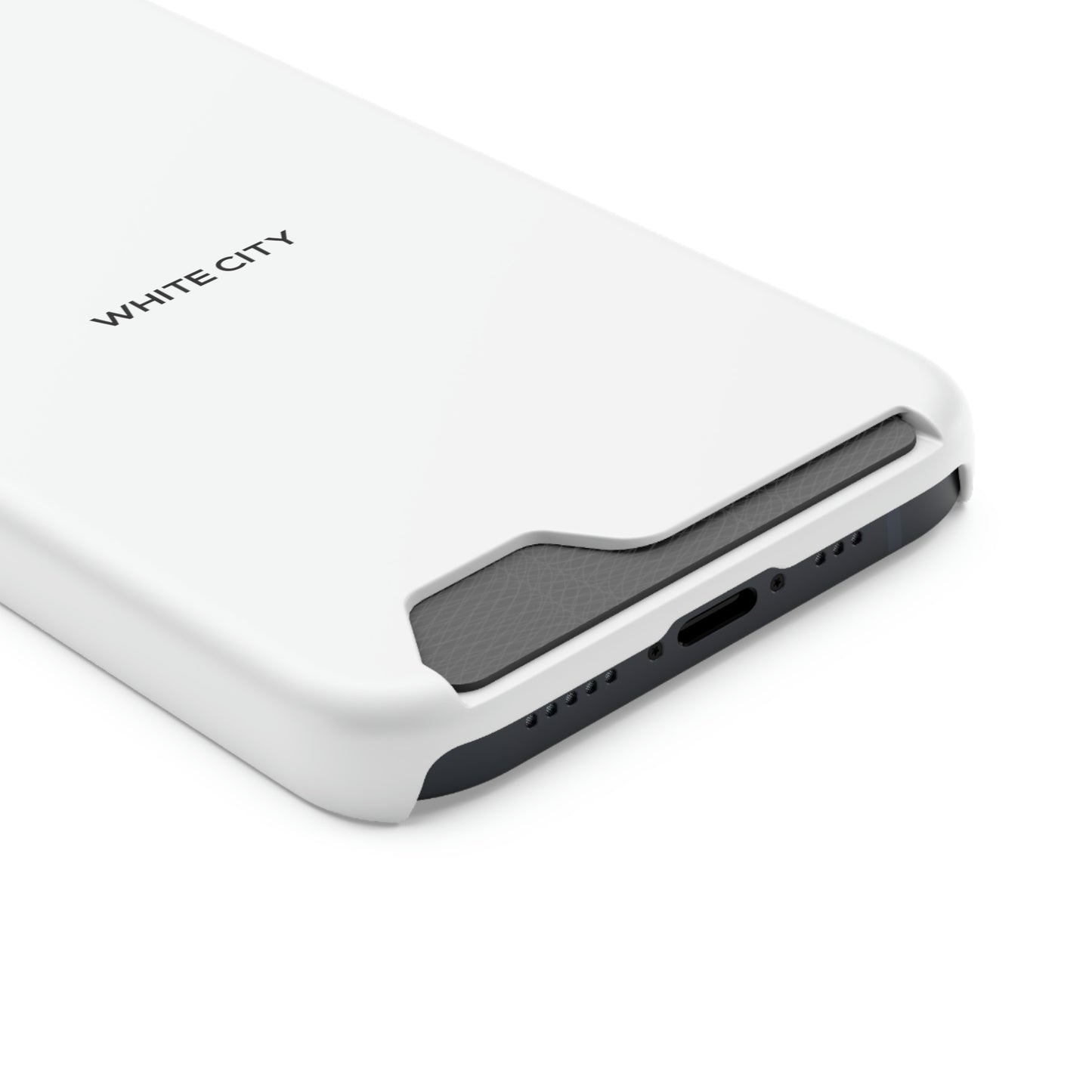 iPhone 13 White Case - With Card Holder
