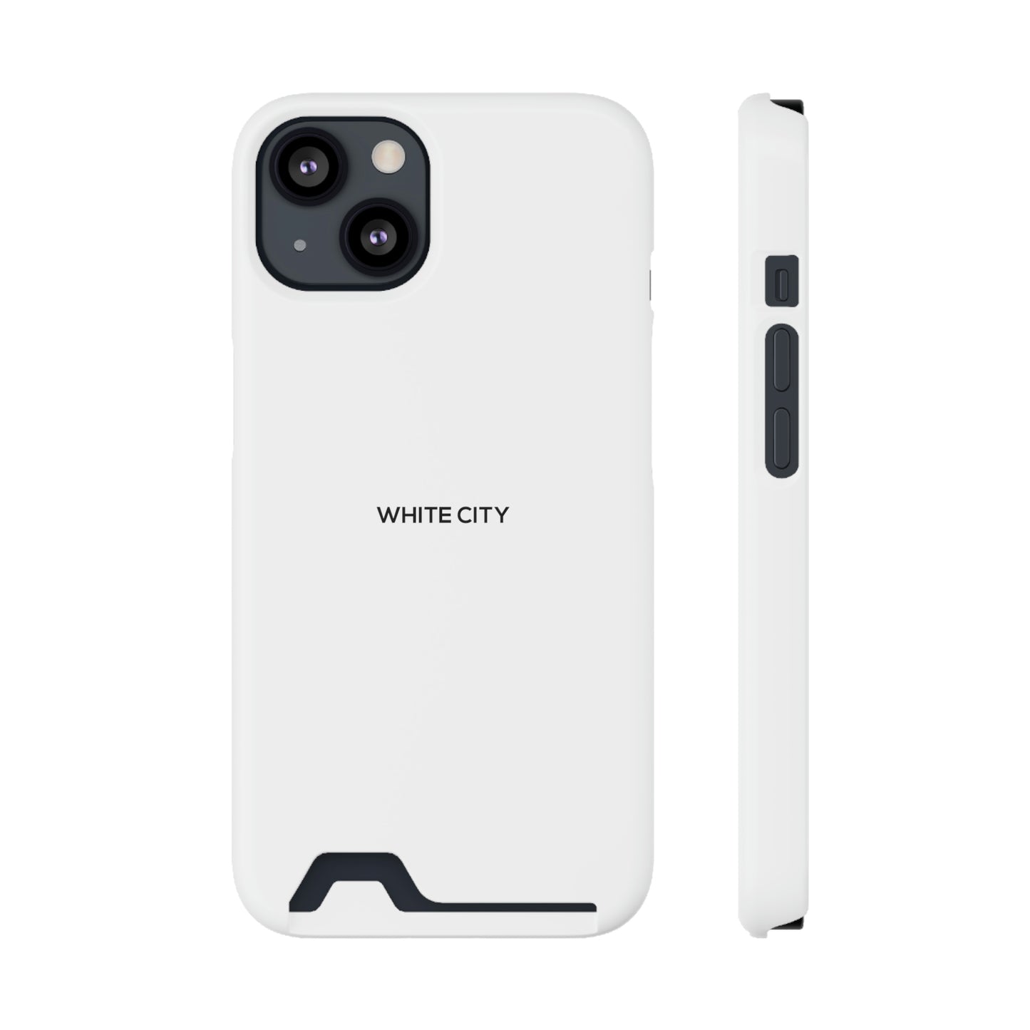 iPhone 13 White Case - With Card Holder