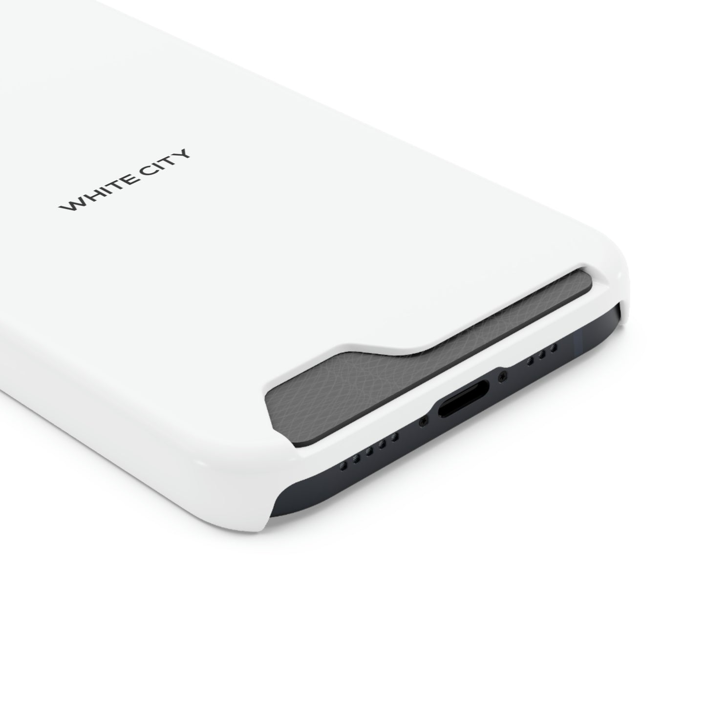 iPhone 13 White Case - With Card Holder